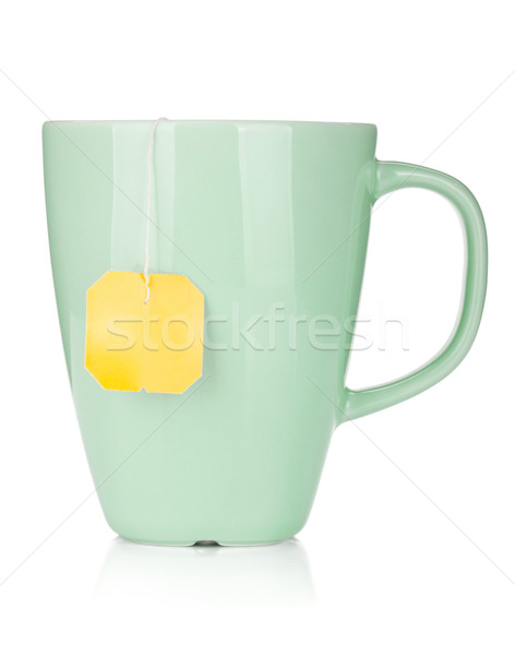 Tea cup with teabag Stock photo © karandaev