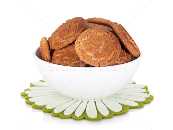 Stock photo: Bowl of cookies