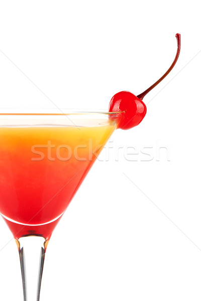Tequila sunrise alcohol cocktail Stock photo © karandaev