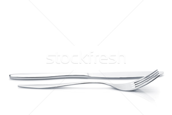 Silverware or flatware set of fork and knife Stock photo © karandaev