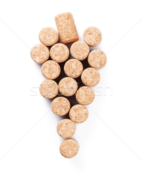 Vin raisins forme isolé blanche haut [[stock_photo]] © karandaev