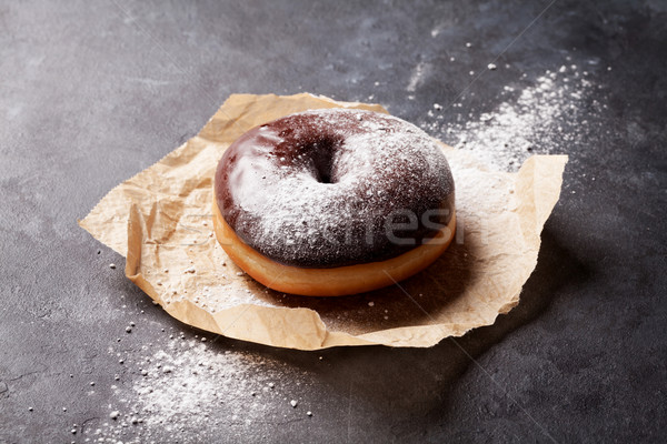 Chocolate donut Stock photo © karandaev