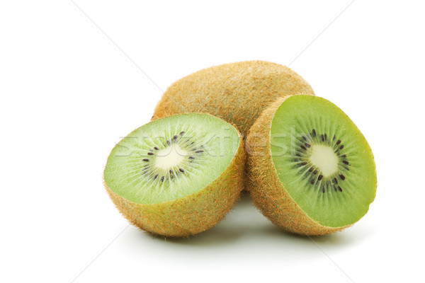 Whole and halves kiwi Stock photo © karandaev