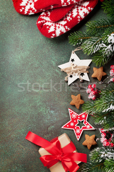 Xmas greeting card Stock photo © karandaev