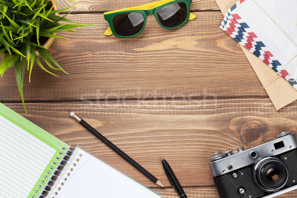 Foto stock: Cámara · gafas · de · sol · oficina