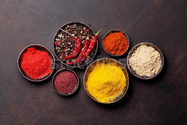 Various spices and herbs Stock photo © karandaev