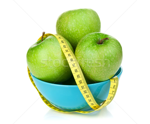 Foto stock: Fresco · verde · maçãs · amarelo · alimentação · saudável