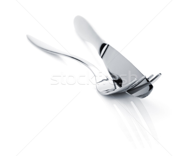 Silverware or flatware set of fork and knife Stock photo © karandaev
