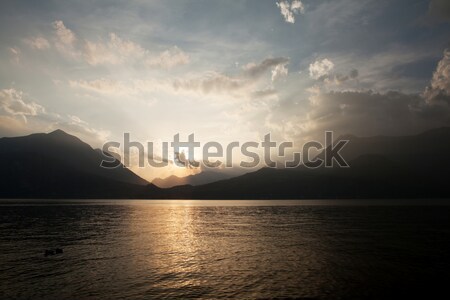 Lake Como sunset landscape Stock photo © karandaev