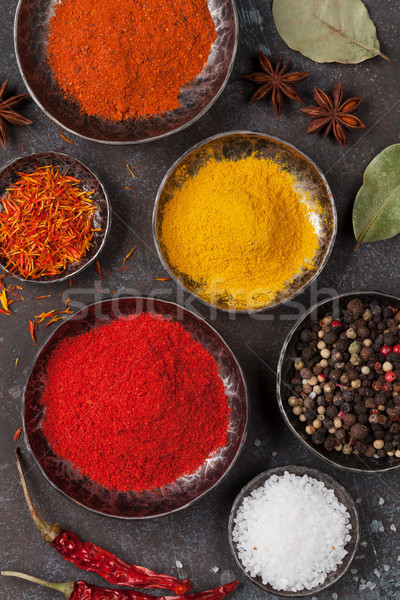 Colorful spices Stock photo © karandaev
