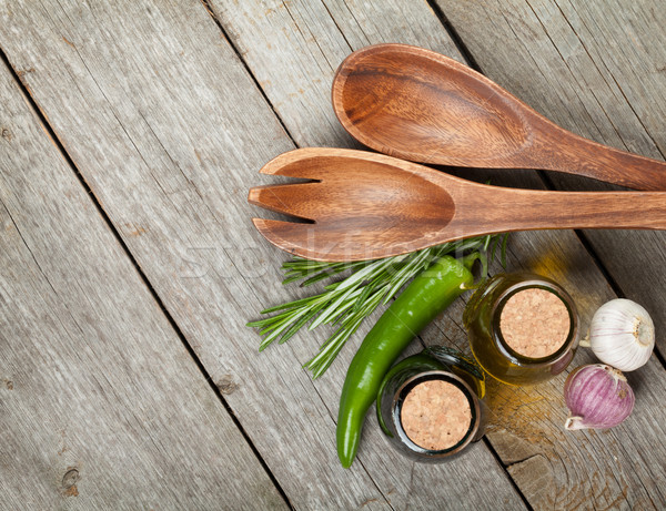 Herbs, spices and seasoning Stock photo © karandaev