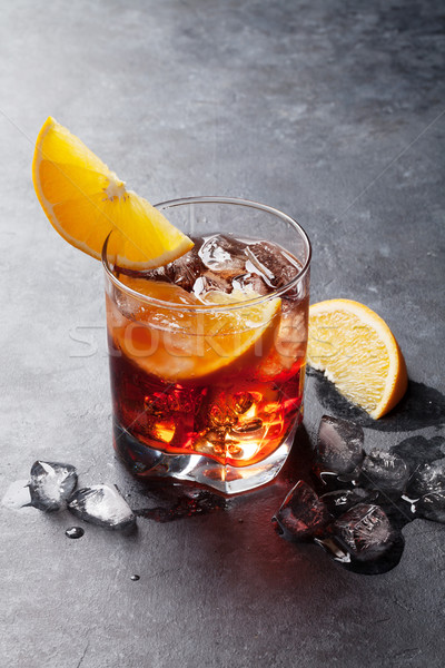 Stock photo: Negroni cocktail