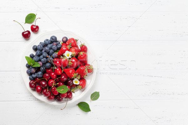Fresh summer berries Stock photo © karandaev