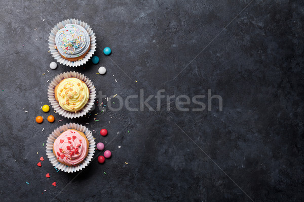 Sweet cupcakes Stock photo © karandaev