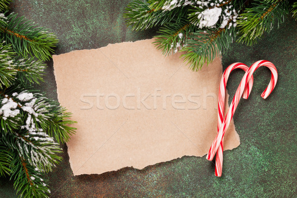 Piece of paper for christmas wishes Stock photo © karandaev