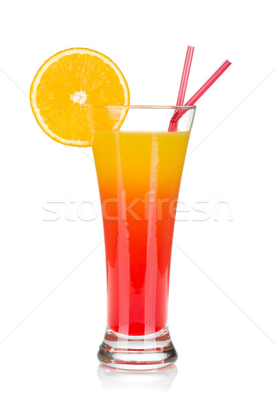 Tequila sunrise cocktail isolé blanche fête [[stock_photo]] © karandaev