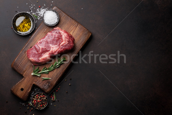 Foto stock: Bife · cozinhar · ingredientes · topo · ver