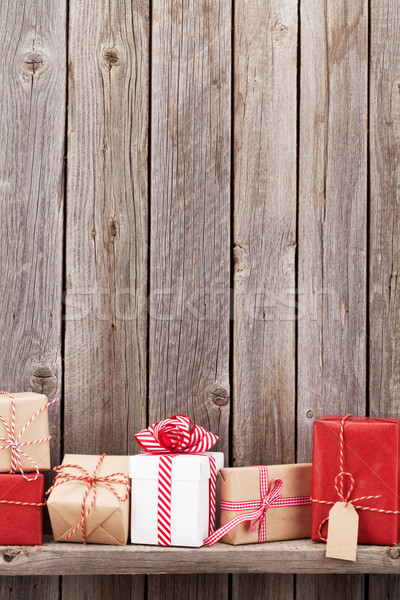Christmas gift boxes Stock photo © karandaev