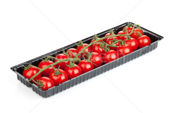 Cherry tomatoes in packaging Stock photo © karandaev