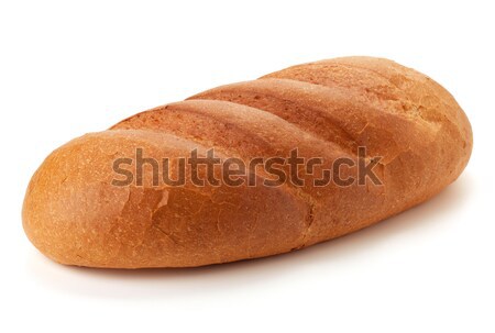 долго буханка хлеб изолированный белый текстуры Сток-фото © karandaev