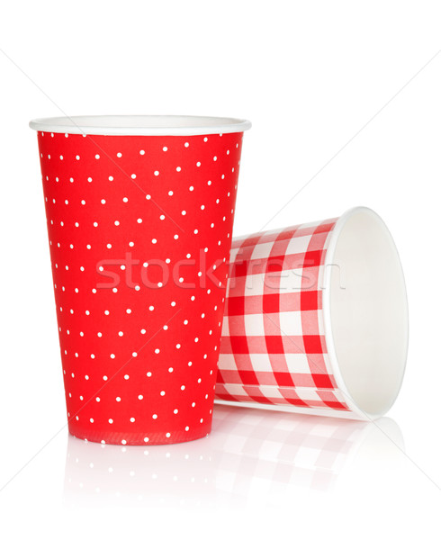Disposable paper cups Stock photo © karandaev
