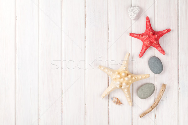 [[stock_photo]]: été · temps · mer · vacances · star · poissons