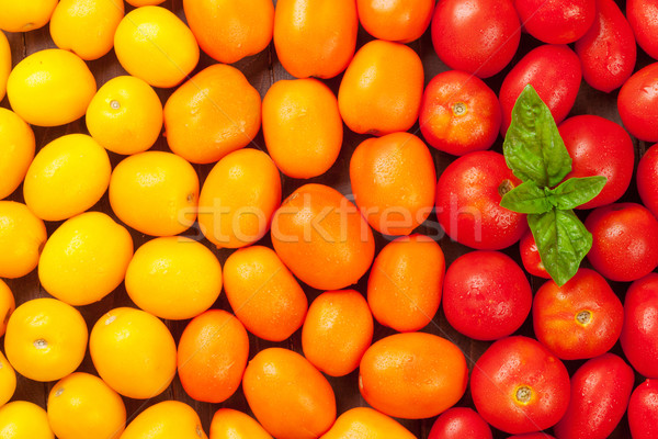 Stockfoto: Kleurrijk · tomaten · Geel · oranje · Rood