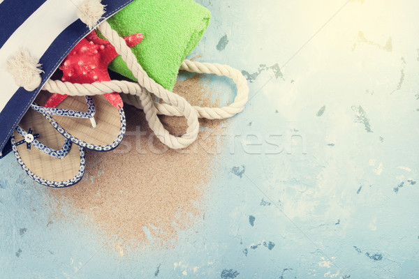 Beach accessories Stock photo © karandaev