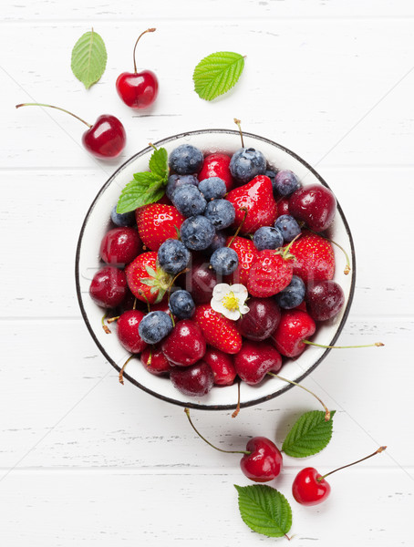 Fresh summer berries Stock photo © karandaev
