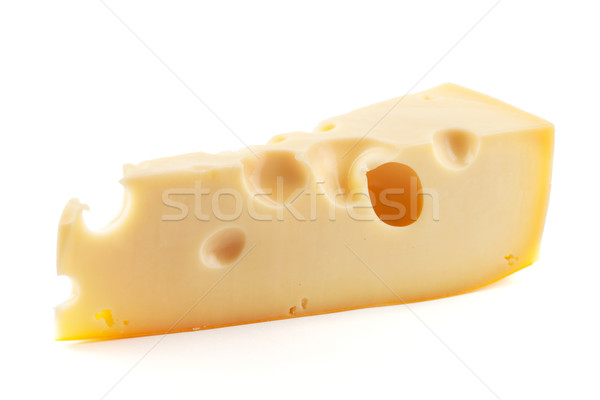 Fresh cheese with holes Stock photo © karandaev