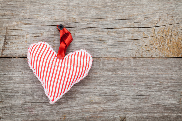 Red Valentine's day heart toy Stock photo © karandaev