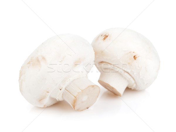 Stock fotó: Champignon · gombák · izolált · fehér · természet · egészség