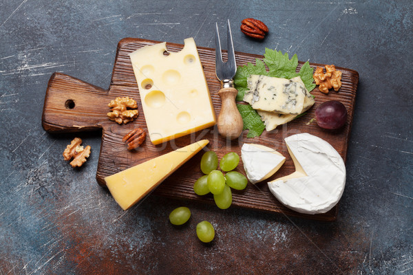 Cheese board Stock photo © karandaev