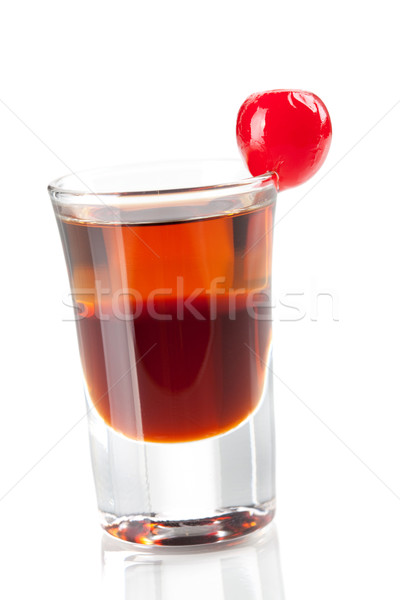Cocktail collection: Two layered shot with maraschino Stock photo © karandaev
