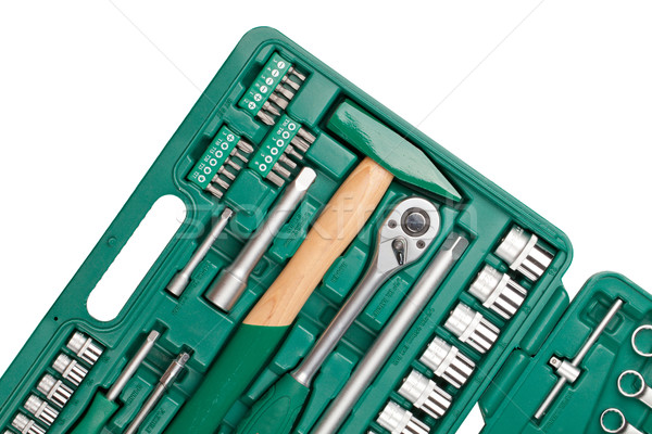 Tools in toolbox. Closeup Stock photo © karandaev