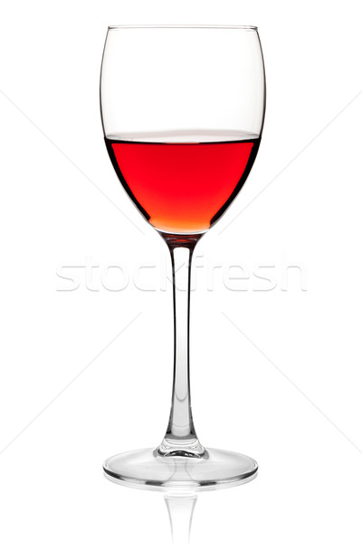 Rose wine in a glass Stock photo © karandaev
