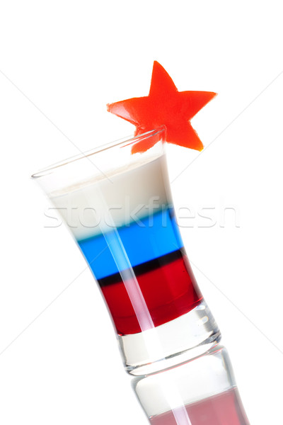 Shot cocktail collection: Russian Flag Stock photo © karandaev