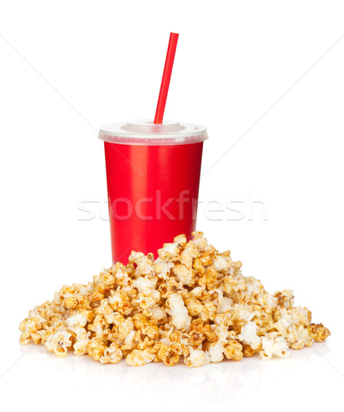 Popcorn and fast food drink Stock photo © karandaev