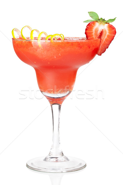 Strawberry daiquiri cocktail Stock photo © karandaev