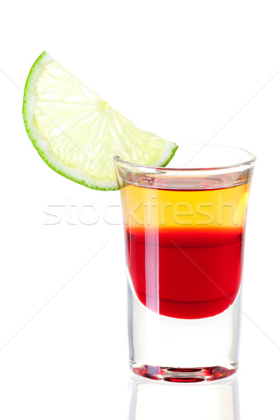 Shot cocktail collection: Red Tequila Stock photo © karandaev