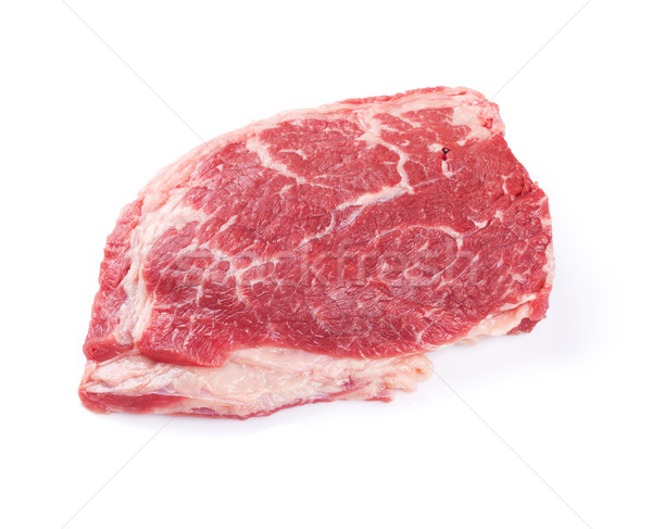 Ruw biefstuk geïsoleerd witte achtergrond koken Stockfoto © karandaev
