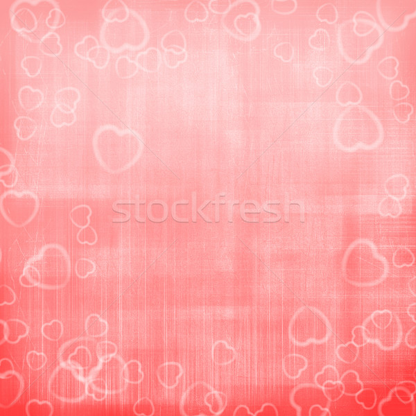 Foto stock: Día · de · san · valentín · rosa · corazones · bokeh · textura · boda