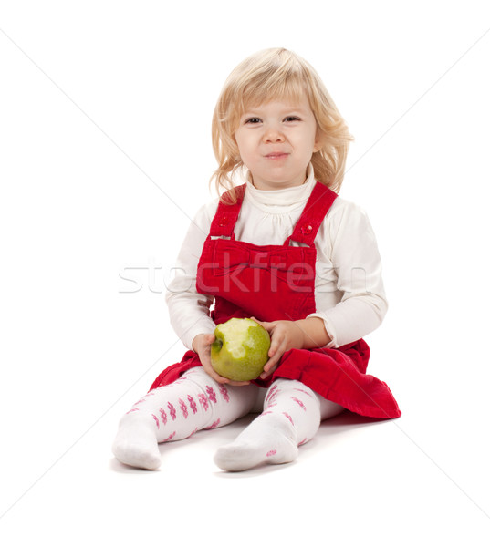 Foto d'archivio: Mangiare · mela · isolato · bianco · alimentare