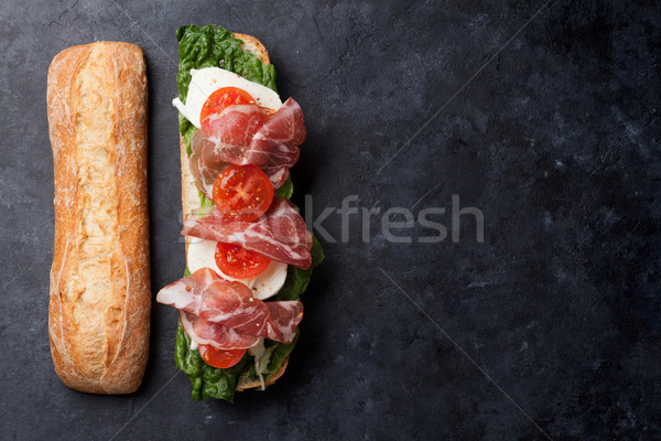 Ciabatta sandwich Stock photo © karandaev