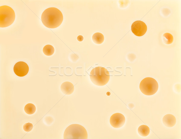 Stock photo: Cheese background with holes