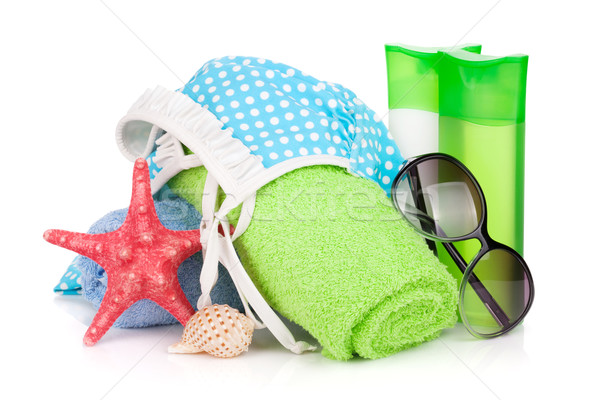 Swimming suit and beach items Stock photo © karandaev
