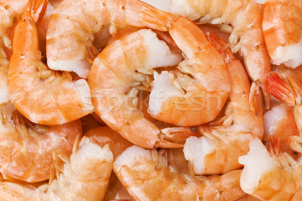 Stock photo: Cooked shrimps