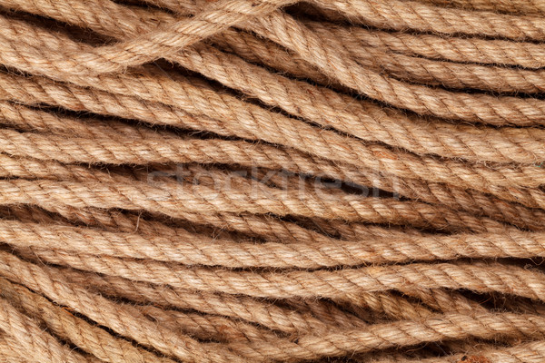 Old Nautical Rope, Texture and background, Stock image