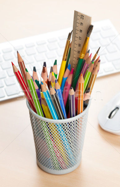 Colorful pencils Stock photo © karandaev