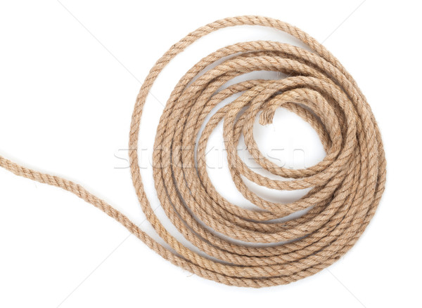 Roll of ship rope Stock photo © karandaev
